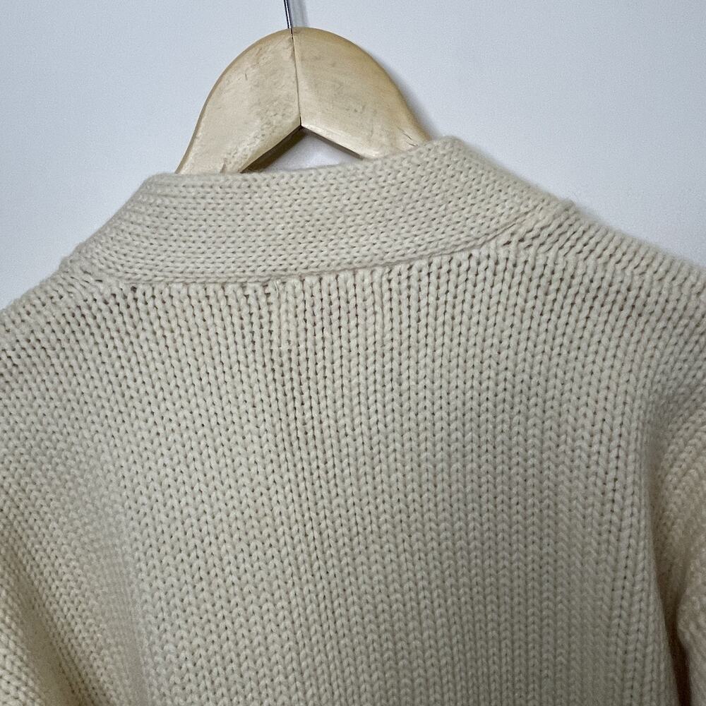 VTG 60s Letterman Cream Cardigan Varsity Letter Sweater Track Running Champs 42 - Picture 13 of 16